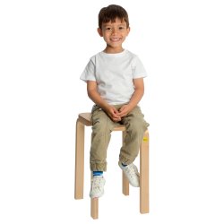 Trtaburet Firkantet Stabelbar - Hjde: 45 cm.