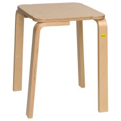 Trtaburet Firkantet Stabelbar - Hjde: 48 cm.