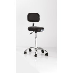 Master Arbejdsstol til frisr m. rygln - Hjde: 70-85 cm.