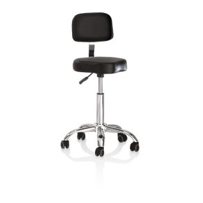 Master Arbejdsstol til frisr m. rygln - Hjde: 70-85 cm.