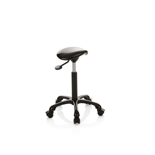 Master Arbejdsstol til frisr i smal sadelform - Hjde: 51-71 cm.