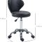 Homcom Arbejdsstol/salonstol med rygst�tte - Siddeh�jde fra 51 - 66 cm.