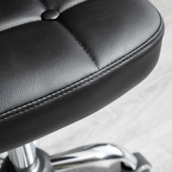 Homcom Arbejdsstol/salonstol med rygsttte - Siddehjde fra 48 - 63 cm.