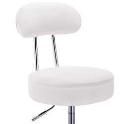 WOLTU Arbejdsstol med rygln - Hvid