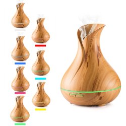 Likemylux Aromadiffuser med ultralyd og 7 farvet LED lys - Lyst trlook