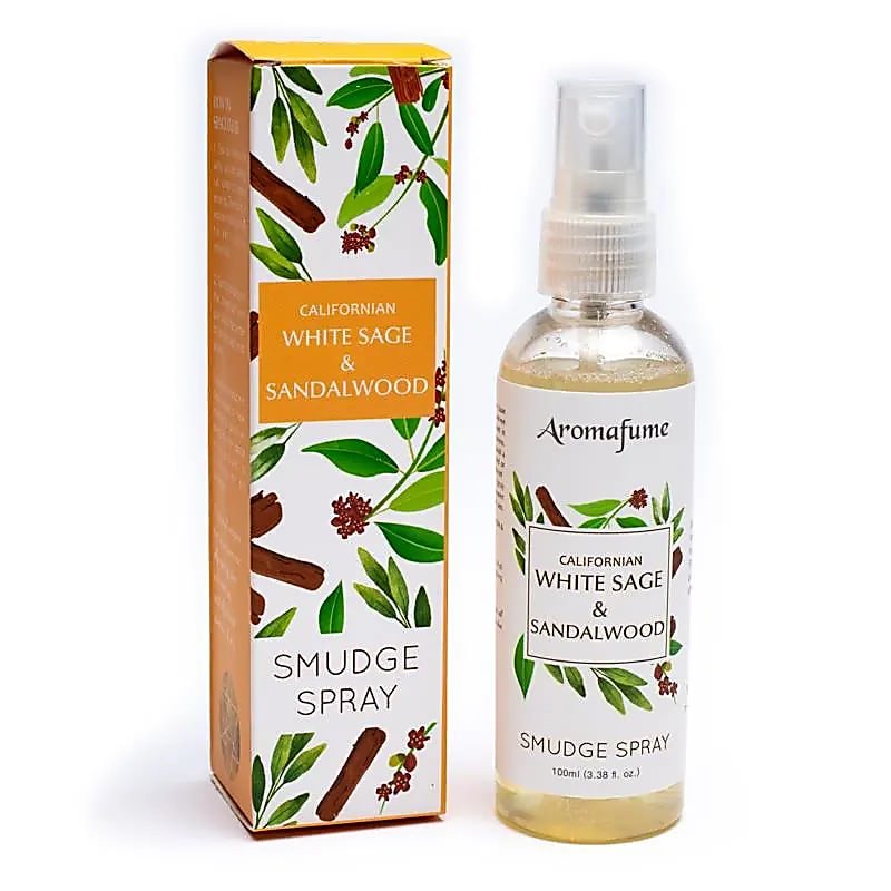 Aromafume Rumspray/Luftfrisker m. Hvid salvie og Sandeltræ - 100 ml. - Aromasprays & Rumdufte - ND Marketing