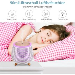 Mini Aromadiffuser til teriske olier - 90 ml. 