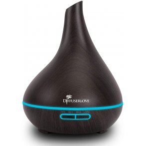 Diffuserlove Ultrasonic Aromadiffuser 500 ml. - Mørkt trælook