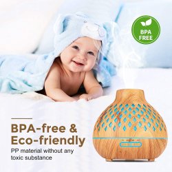 Frecoo Aromadiffuser til teriske olier - 400 ml.