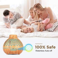 Frecoo Aromadiffuser til teriske olier - 400 ml.