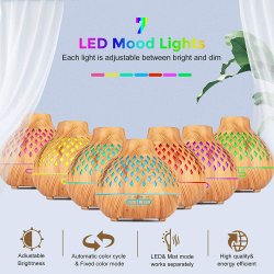 Frecoo Aromadiffuser til teriske olier - 400 ml.