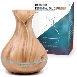 Likemylux Aromadiffuser med ultralyd og 7 farvet LED lys - Lyst trlook