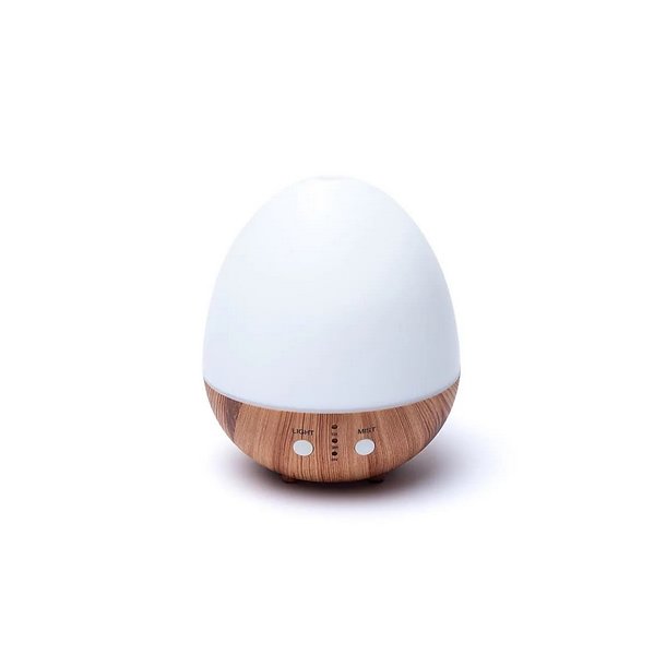Oval White Aromadiffuser med ultralyd LED - 200 ml.