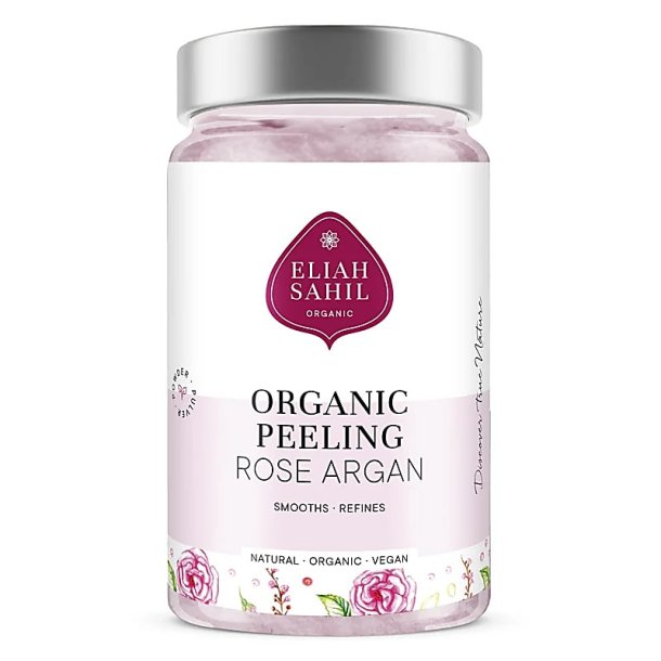 Eliah Sahil Body Peeling Rose Argan - kologisk - 256 gr.