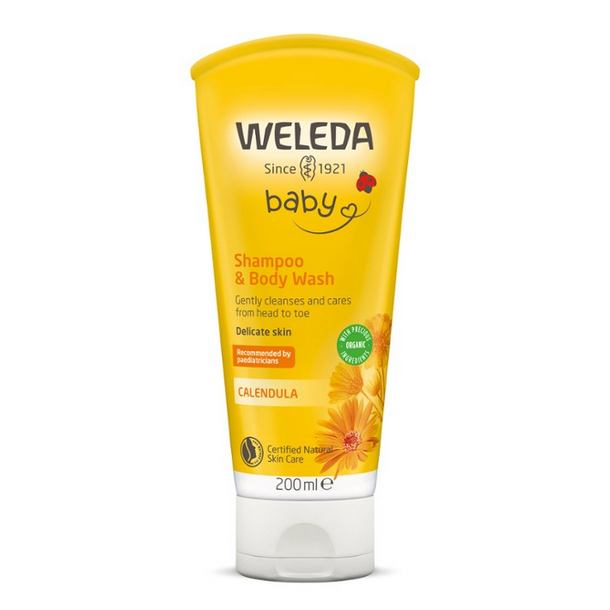 Weleda Baby Calendula Shampoo and Body Wash - 200 ml