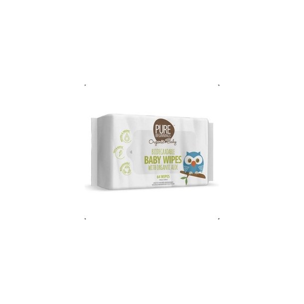 Pure Beginnings - BABY WET WIPES - 64 stk