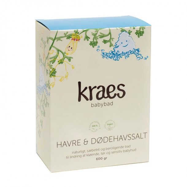 Kraes Babybad med Havre og Ddehavssalt - 600 gram