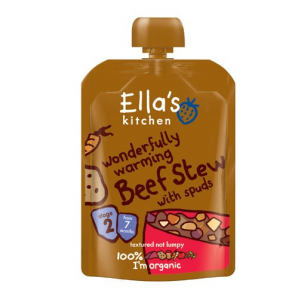 Ellas Kitchen Babymos med oksekød, kartoffel og grøntsager - 7 mdr. - økologisk