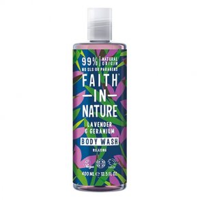 Faith in Nature Lavendel og Geranium Body Wash - 400 ml.