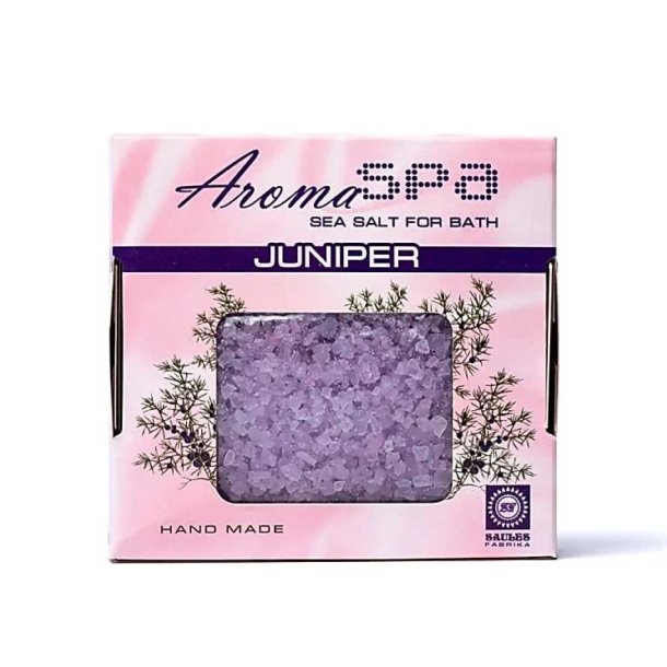 Saules Aroma spa Hndlavet badesalt m. enebr