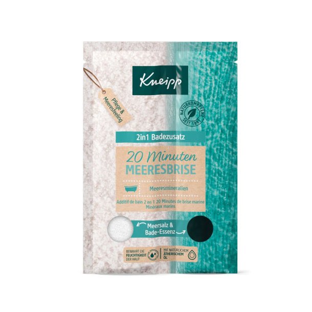 Kneipp 2-in-1 Badesalt og badeessens - Havbrise - 40 g. 10 ml.