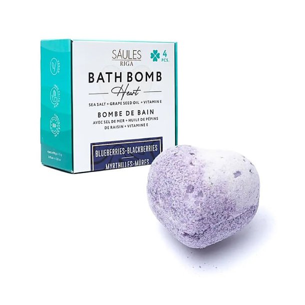 Saules Badebomber - Blbr og Brombr - 4 stk