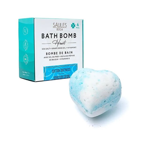 Saules Badebomber - Bld Bomuld - 4 stk