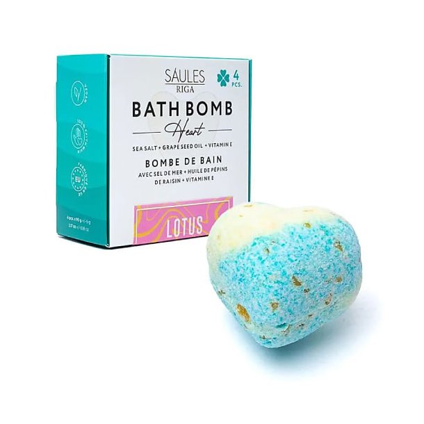 Saules Badebomber - Lotus - 4 stk