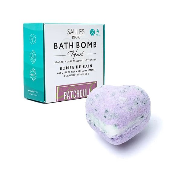 Saules Badebomber - Patchouli - 4 stk