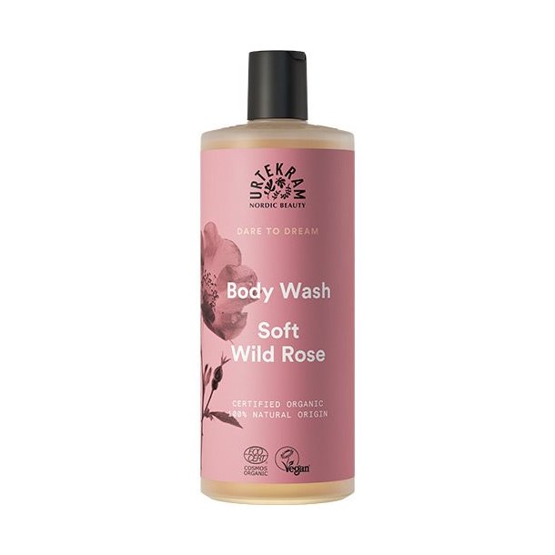 Urtekram Body Wash Soft Wild Rose - 500 ml