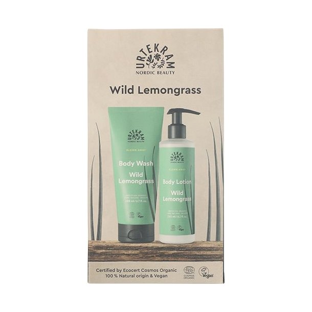 Urtekram Gaveske Wild Lemongrass - Body Lotion & Body Wash