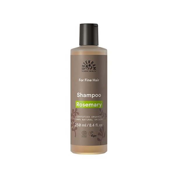 Urtekram Shampoo Rosemary t. fint hr - 250 ml.
