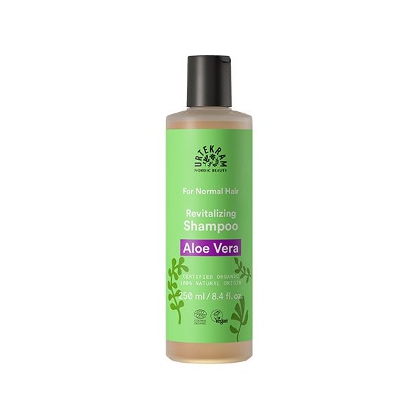 Urtekram Shampoo Aloe Vera t. normalt hr - 250 ml.