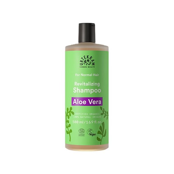 Urtekram Shampoo Aloe Vera t. normalt hr - 500 ml.