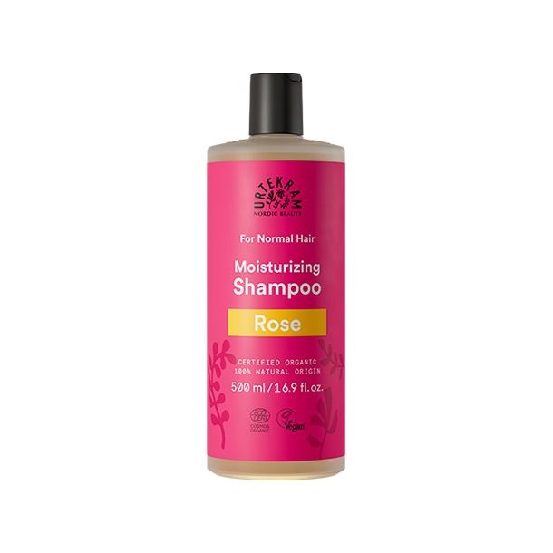Urtekram Shampoo Rose t. normalt hr - 500 ml.