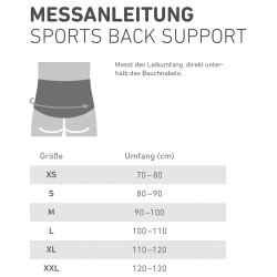 Bauerfeind Sport Rygbandage - Sort