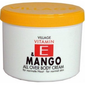 Village Vitamin-E Creme med Mango - 500 ml.