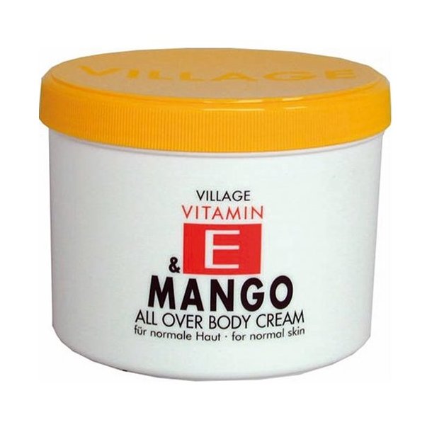 Village Vitamin-E Creme med Mango - 500 ml.