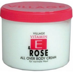 Village Vitamin-E Creme med Rosenekstrakt - 500 ml.