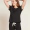 Boody Eco Wear Goodnight Sleep Tee i kologisk bambus - Sort
