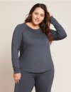 Boody Eco Wear Goodnight Raglan Sleep Top i kologisk bambus - Storm