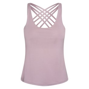 Niyama Essentials NIRA Yoga Tank Top med integreret BH - Grey Lavender