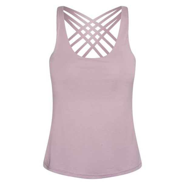 Niyama Essentials NIRA Yoga Tank Top med integreret BH - Grey Lavender