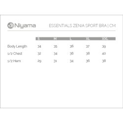 Niyama Essentials ZENIA Sports BH - Cool grey