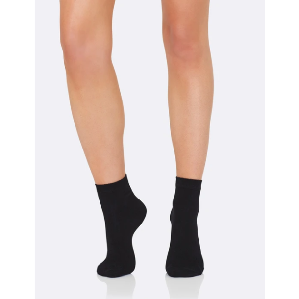 Boody Eco Wear Strmper Dame Ankle i kologisk bambus - sort 