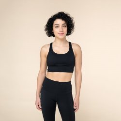Niyama Essentials Sports BH med krydsede stropper - Sort