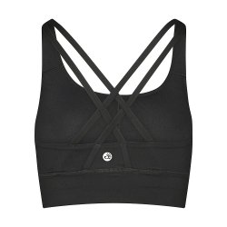 Niyama Essentials Sports BH med krydsede stropper - Sort