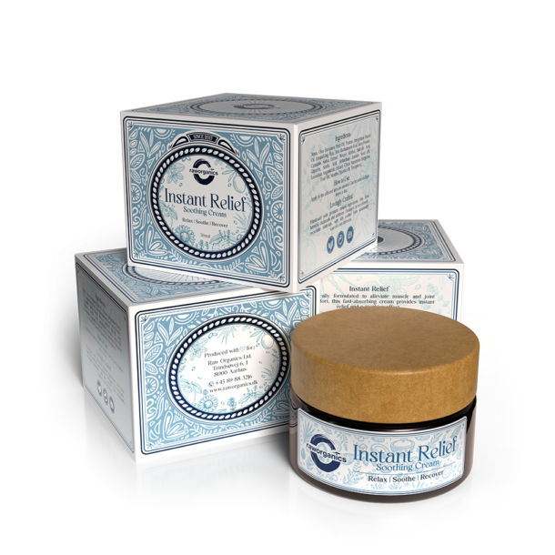 Raw Organics Instant Relief Creme - 50 ml.