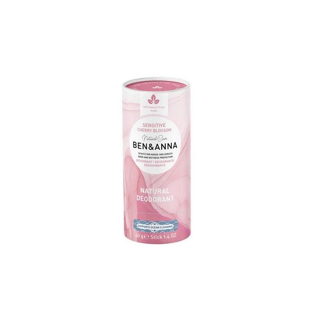 Ben & Anna Sensitiv Deo Stick Cherry Blossom - 40 g.