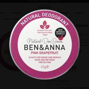 Ben & Anna Deo Cream Pink Grapefruit - 45 g.
